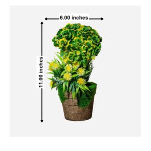 Artificial Mini Rose Bonsai in Pot