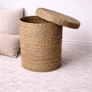 Jute Basket with Lid