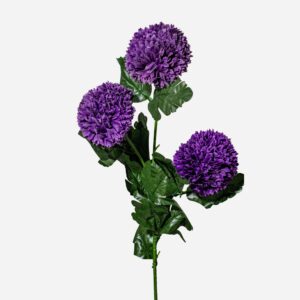 Artificial Marigold Stem (3 Flowers)
