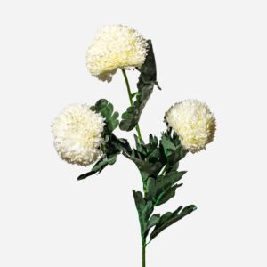 Artificial Marigold Stem (3 Flowers)