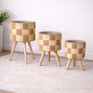 Large Cane Planter Set