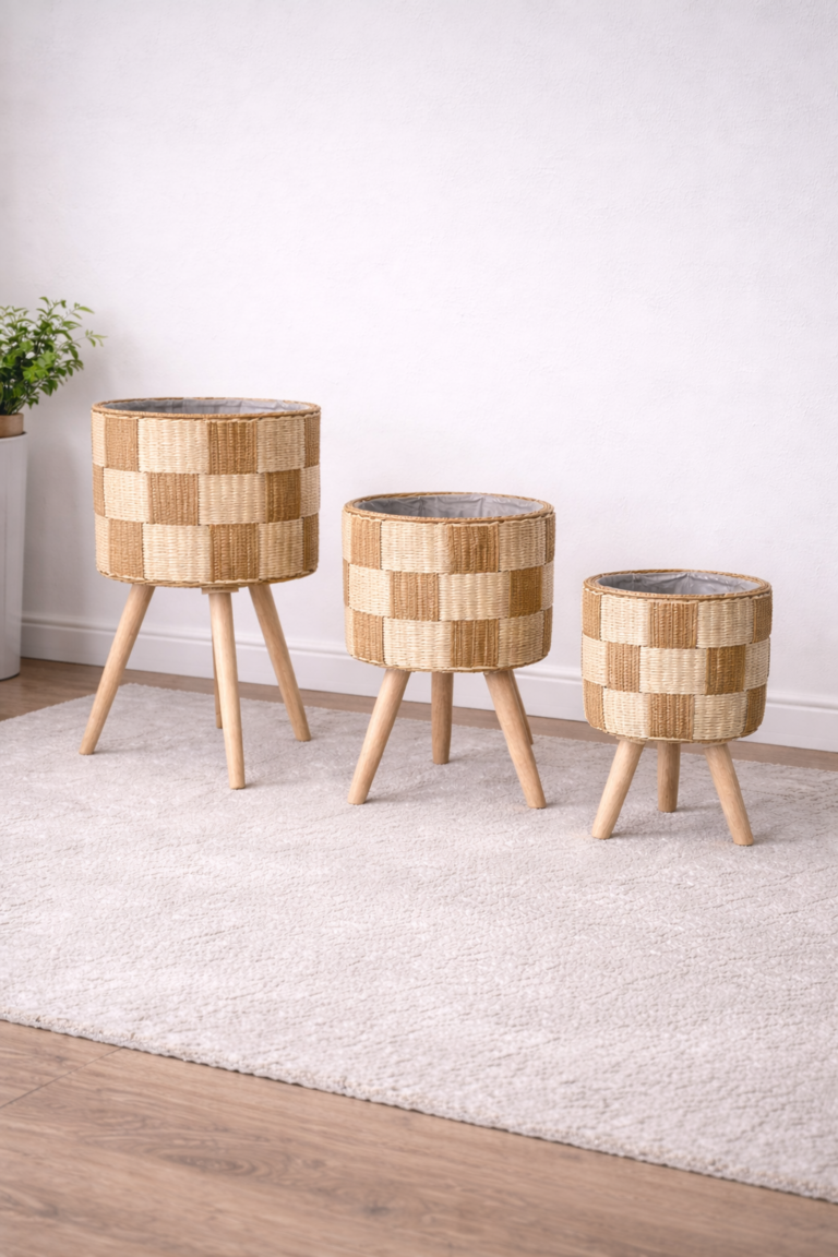 Large Cane Planter Set