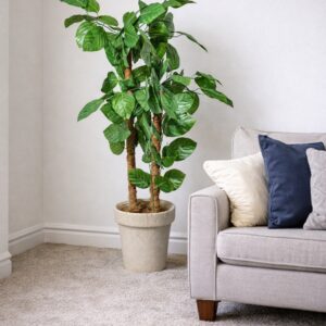 Artificial Double Leaf Plant