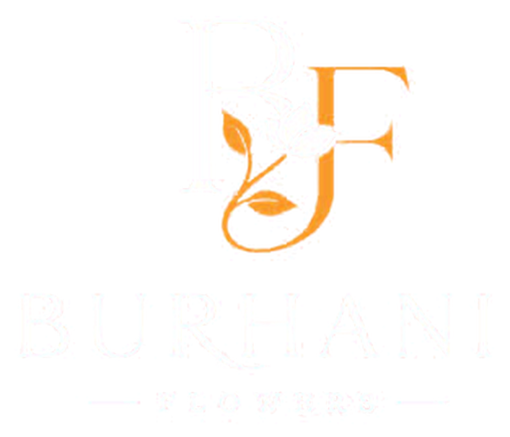 Burhani Flowers white logo